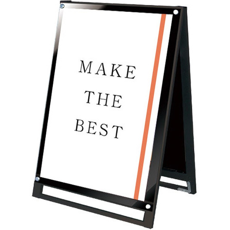 BPSSKMN-A1LRB ブラックポスター用スタンド看板マグネジ 常磐精工 A1ロウ規格 両面タイプ   BPSSKMN-A1LRB