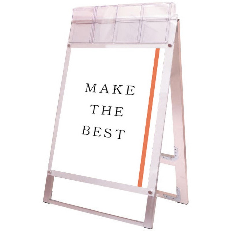 PSSKMNP-B2RW-G ポスター用スタンド看板マグネジ パンフレットケース付 (屋外用) 常磐精工 両面タイプ   PSSKMNP-B2RW-G 35,737円