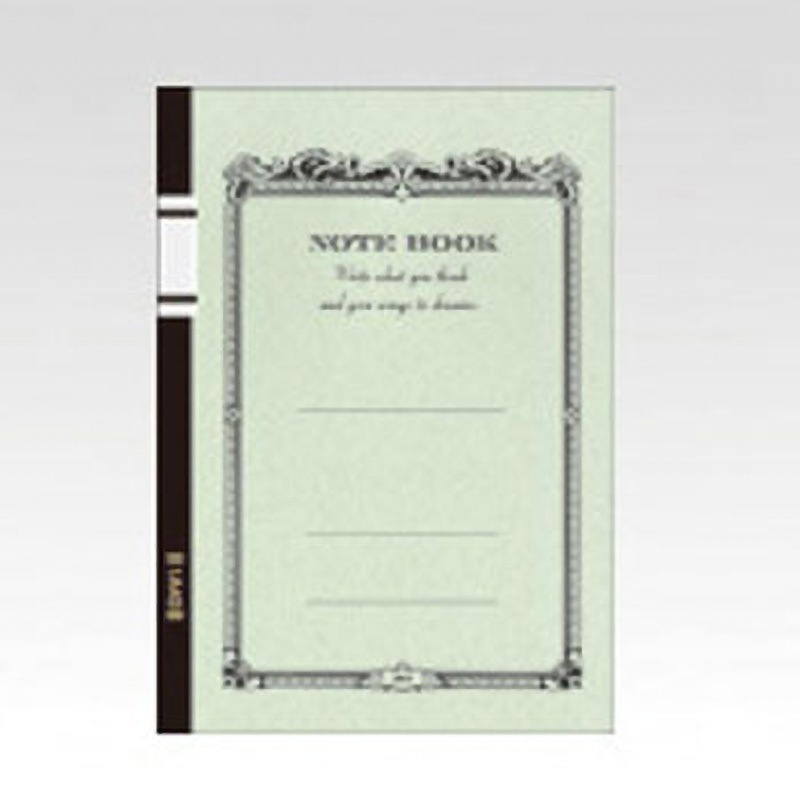 1A40 アピカノート A4 日本ノート A罫/通し罫 糸綴じ 枚数40 グリーン