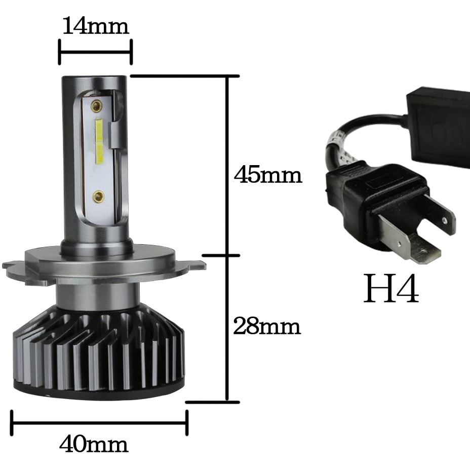 MM13-0069-01 LEDヘッドライト F2 H4 12/24V兼用 24W 3800LM