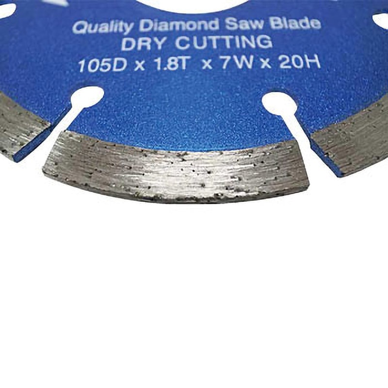 100160 ダイヤモンドカッター セグメント Three Hand 乾式 外径105mm穴