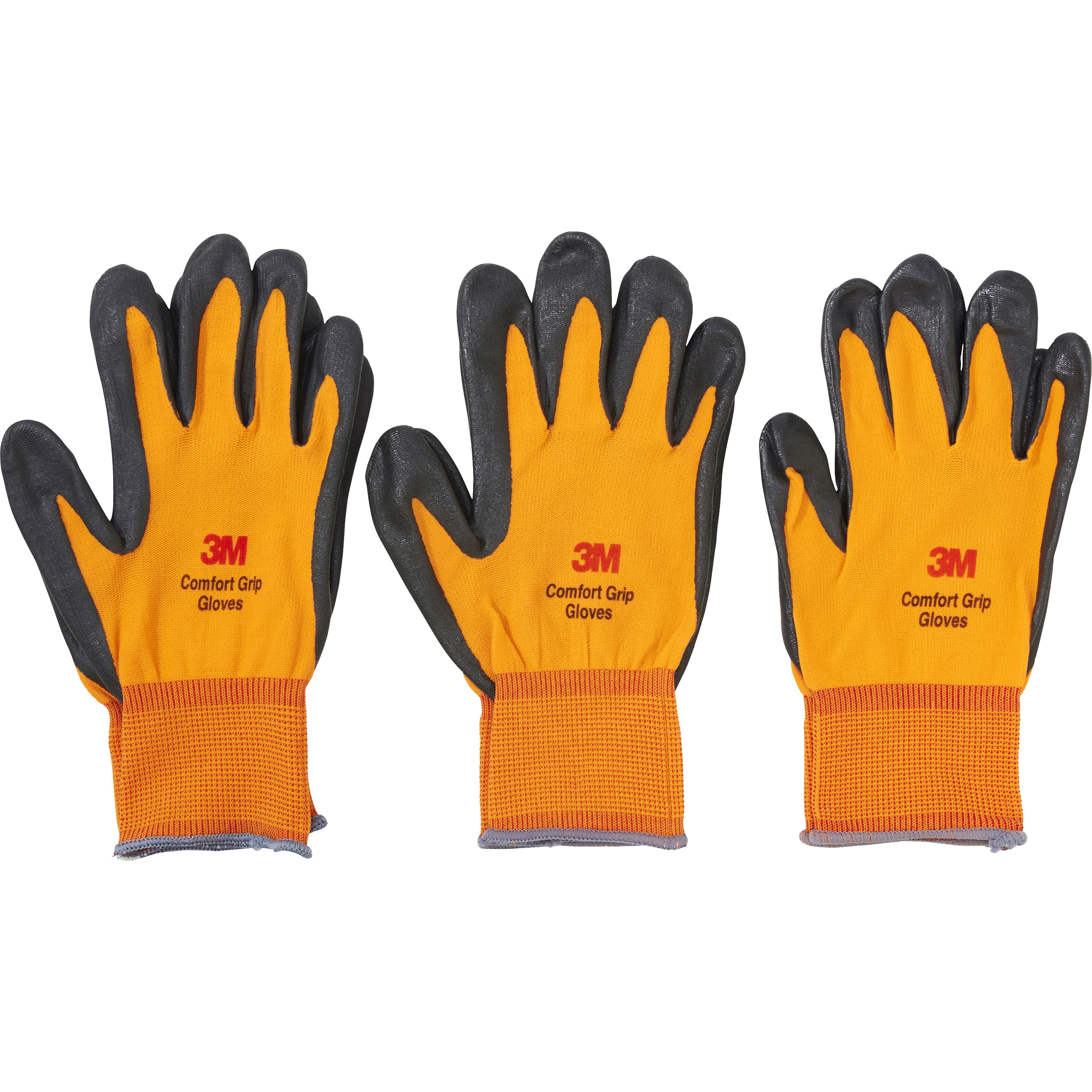Glove Ora L 3p コンフォートグリップグローブ 3双パック スリーエム 3m 通気性 透湿性 サイズ L オレンジ 全長 22 5cm 1パック 3双 通販モノタロウ 46814776