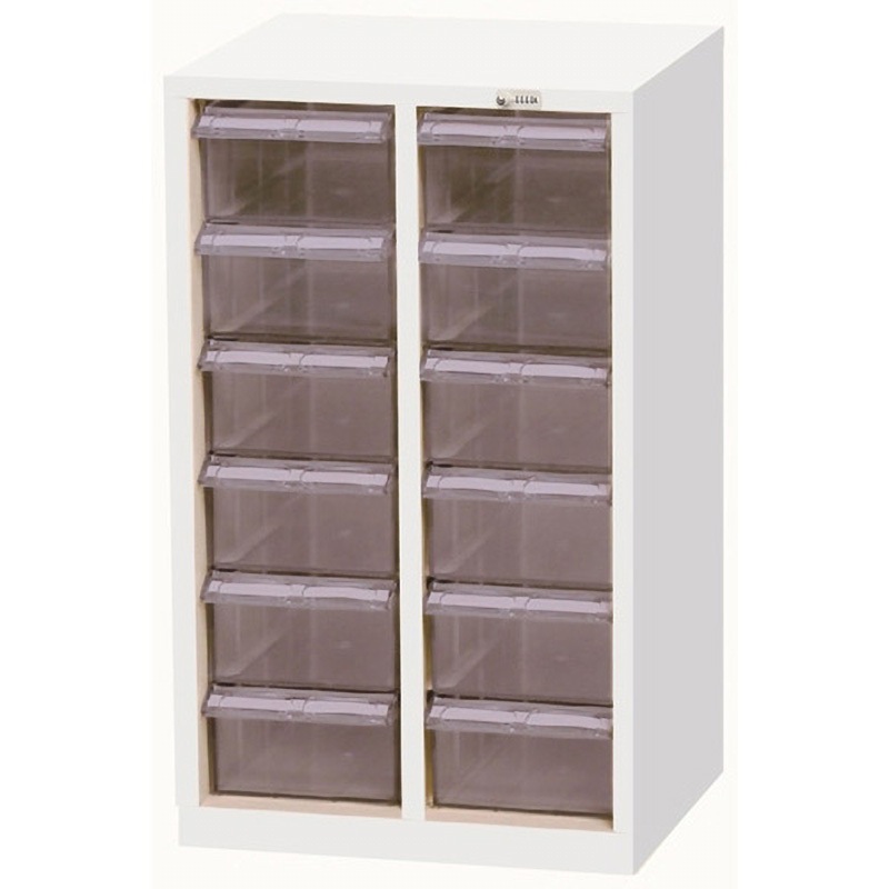 MCG-12D クリアパーツキャビネット ダイヤル錠オールロック 1台 宮成製作所 【通販モノタロウ】