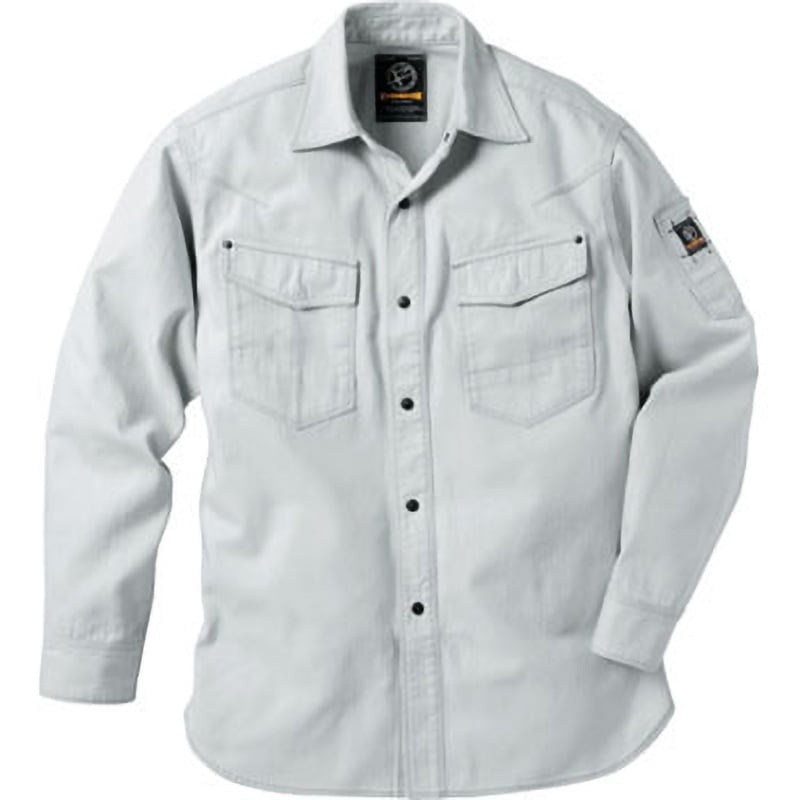 US-1106 US-1106 フィッシャーストライプシャツ EvenRiver 長袖 サイズ3L着丈81cm