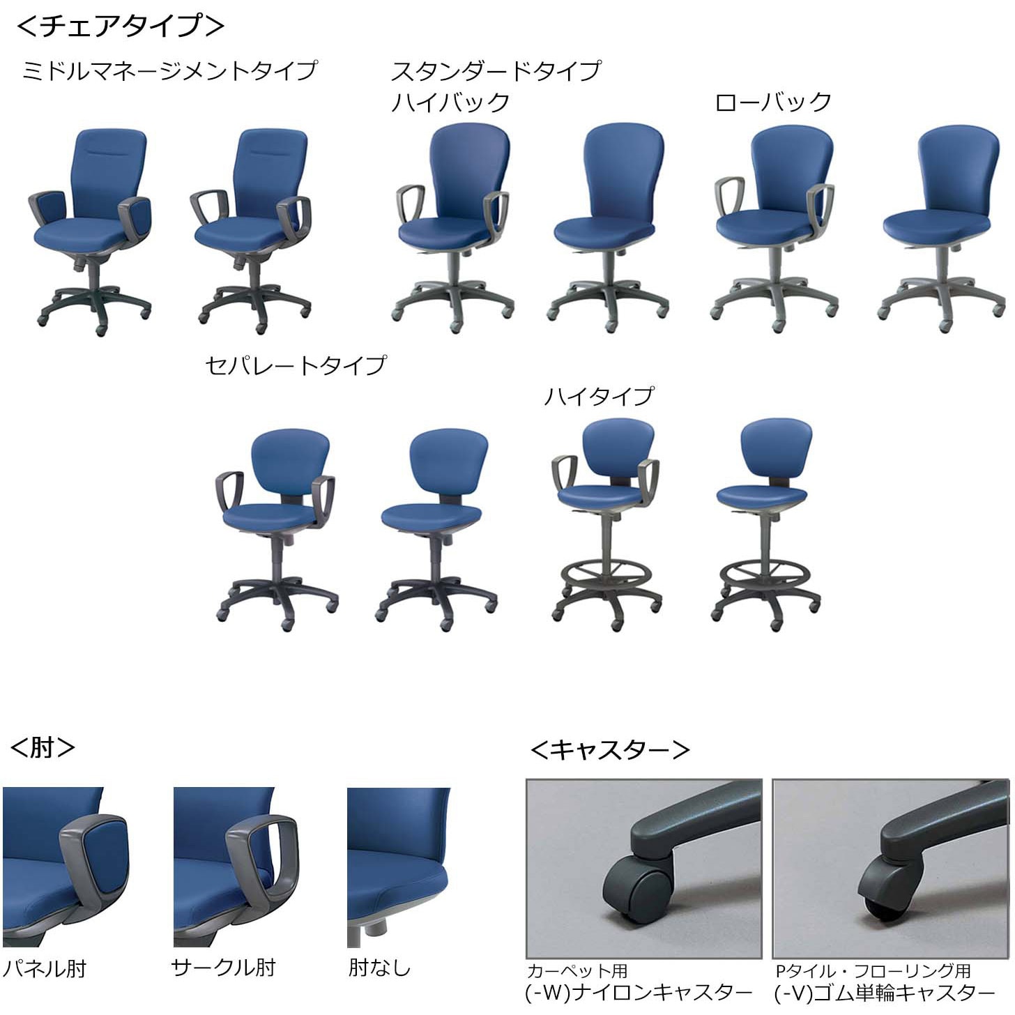 CR-G212F4HSNB6-W オフィスチェアー レグノ2 スタンダードタイプ 