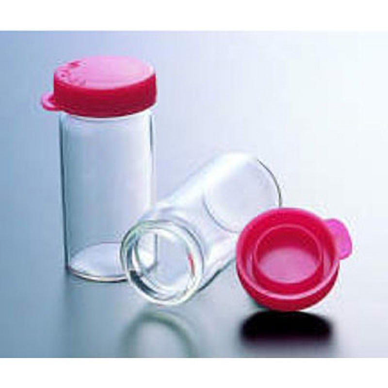 PS-3B サンプル瓶(栓かぶせ式・Bタイプ)〈無色〉Clear NEG(日電理化硝子) 3mL  1ケース(100本) PS-3B