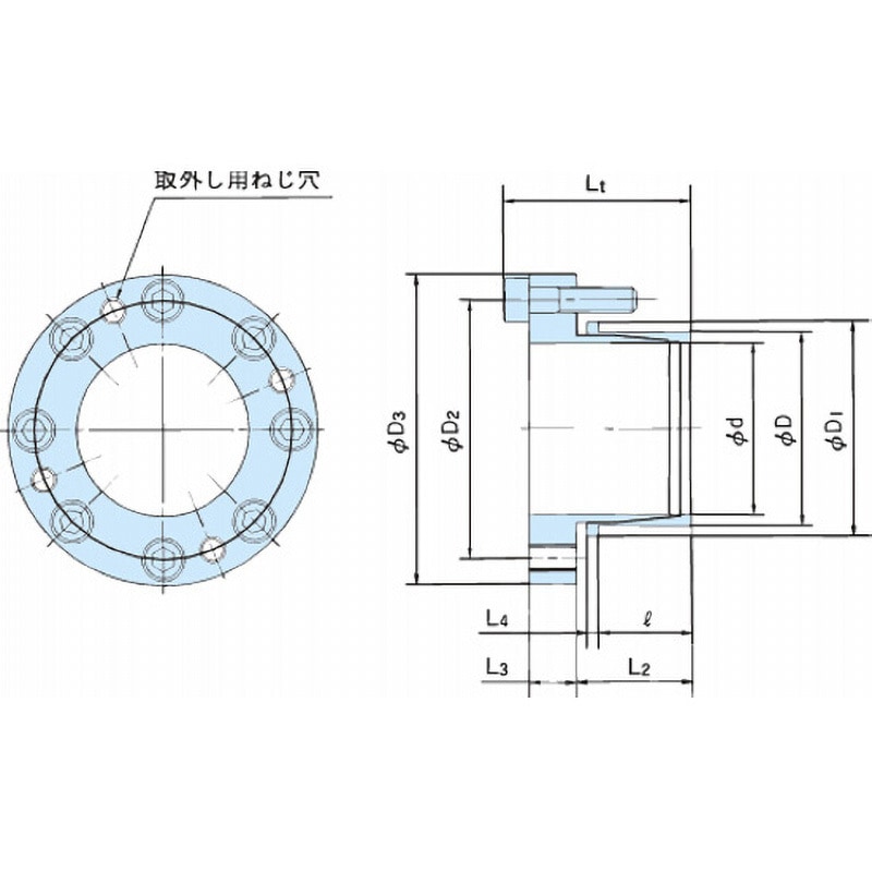 PL055-062EF パワーロック EFシリーズ 椿本チエイン 外径62mm PL055