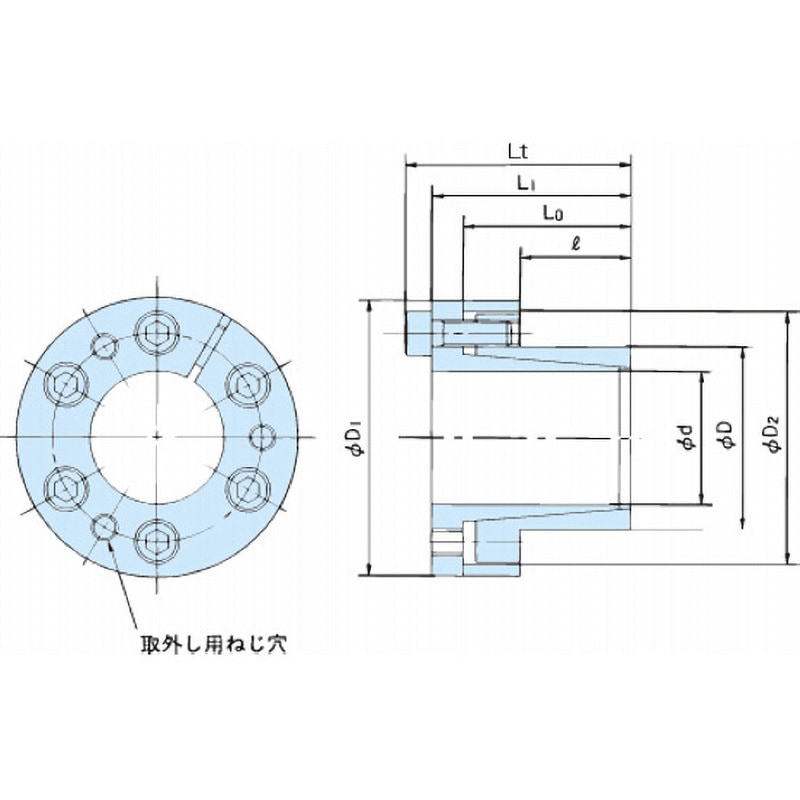 PL019-027TF-KP パワーロック TF-KPシリーズ 椿本チエイン 外径