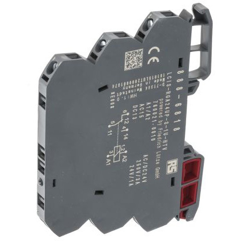 888-6818 RS PRO リレー 24V ac/dc RS PRO 1c DINレール 6A ねじ端子  1袋(5個) 888-6818