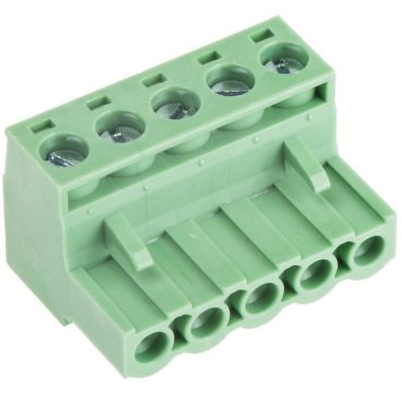 144-4059 RS PRO 基板用端子台， 5.08mmピッチ RS PRO メス クランプ端子台タイプ 行数1 ストレート  1箱(500個) 144-4059