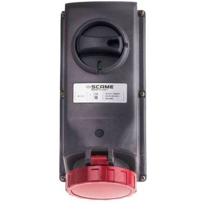 780-0769 RS PRO 電源コネクタ (産業用コネクタ ) RS PRO メス ライトアングル パネルマウント 32A  1個 780-0769