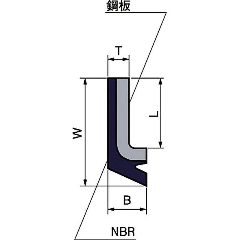 SS0 スライドシール(ストレート型) ニッタ 全長300mm 1個 SS0