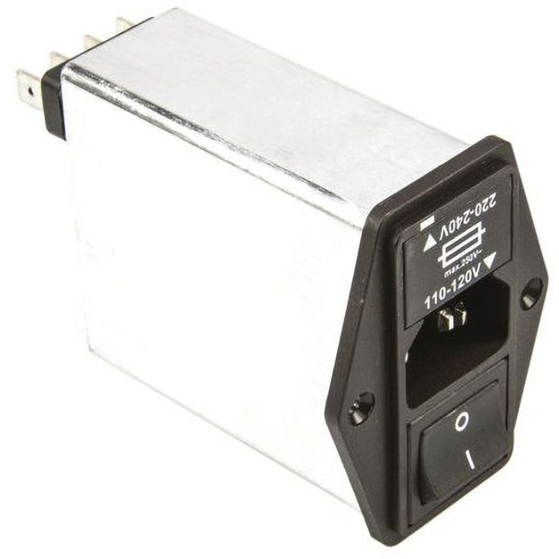 FN 393 6/05-11 Schaffner IECフィルタ オス IEC規格 C14 パネルマウント 1箱(20個) SCHAFFNER 【通販モノタロウ】