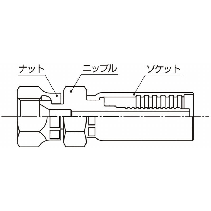 SE-PF-06-14 ホース継手 スウェイジタイプ(LF70・1000・1100・1400