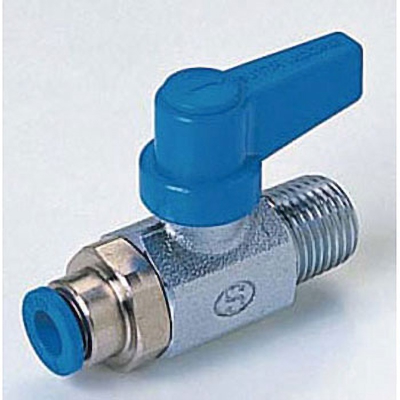 VS-E8-M1/4 ボールバルブ プッシュワンタイプ(ストレート・オスねじ