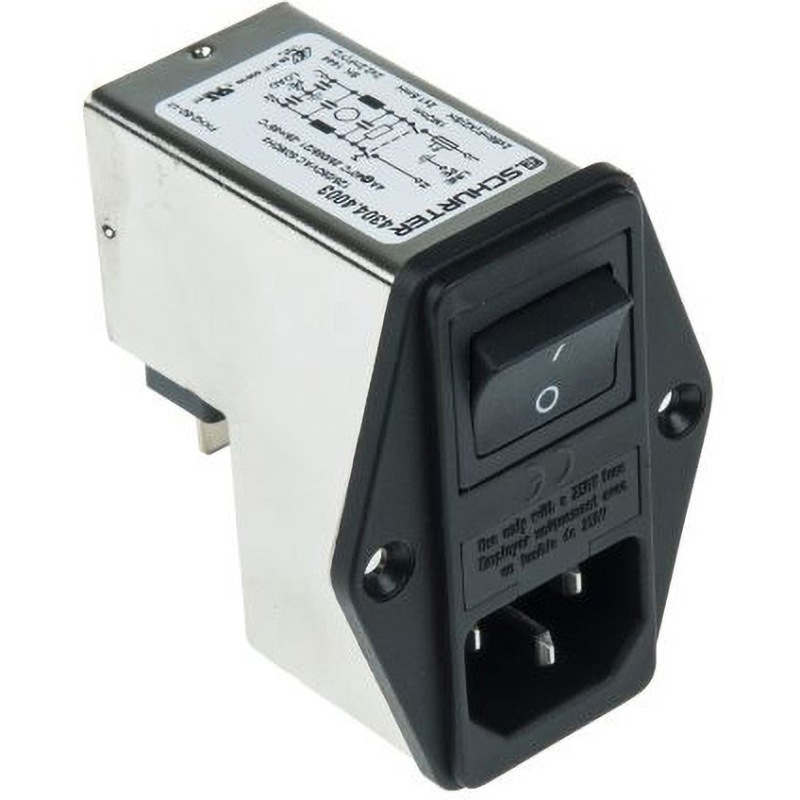 4304.4003 Schurter IECフィルタ オス IEC規格 1個 SCHURTER 【通販モノタロウ】