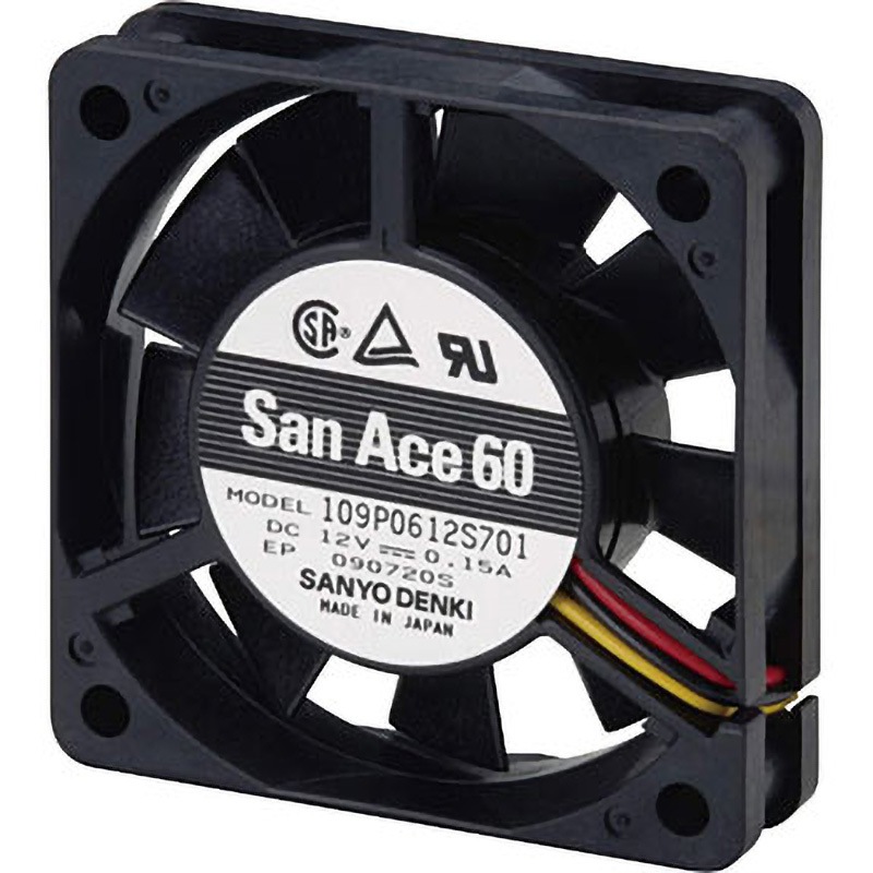 DCサンエース DCファン 109P □60×15厚 山洋電気 ファンモータ本体