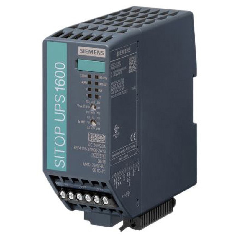 6EP4136-3AB00-2AY0 Siemens DINレール取付電源 / パネル取付電源 SIEMENS シリーズSITOP UPS1600 定格電力480W 出力電流20A 幅50mm奥行125mm高さ139mm  6EP4136-3AB00-2AY0
