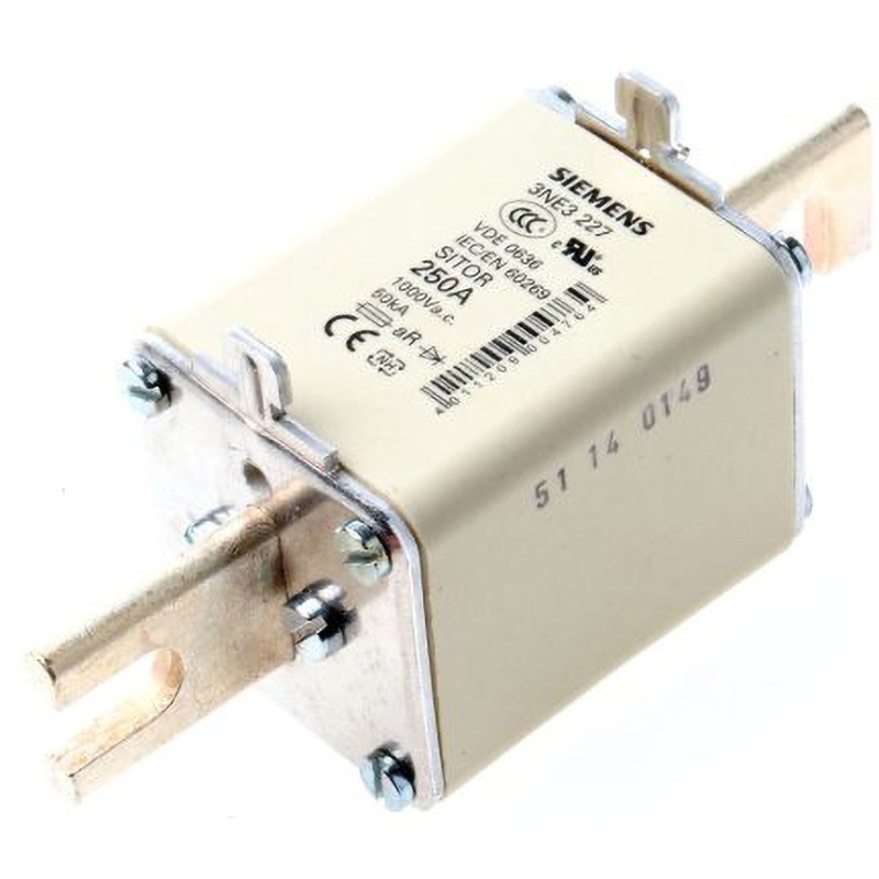 3NE3227 Siemens NHヒューズ SIEMENS 1000V 規格IEC 60269-4-1 250A サイズ73×52×63.5mm 1袋(3個) 3NE3227