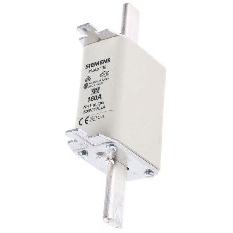 3NA3136 Siemens ヒューズリンク SIEMENS 定格電圧(V):500AC/440DC 160A サイズ75×30mm 1袋(3個) 3NA3136 5,578円
