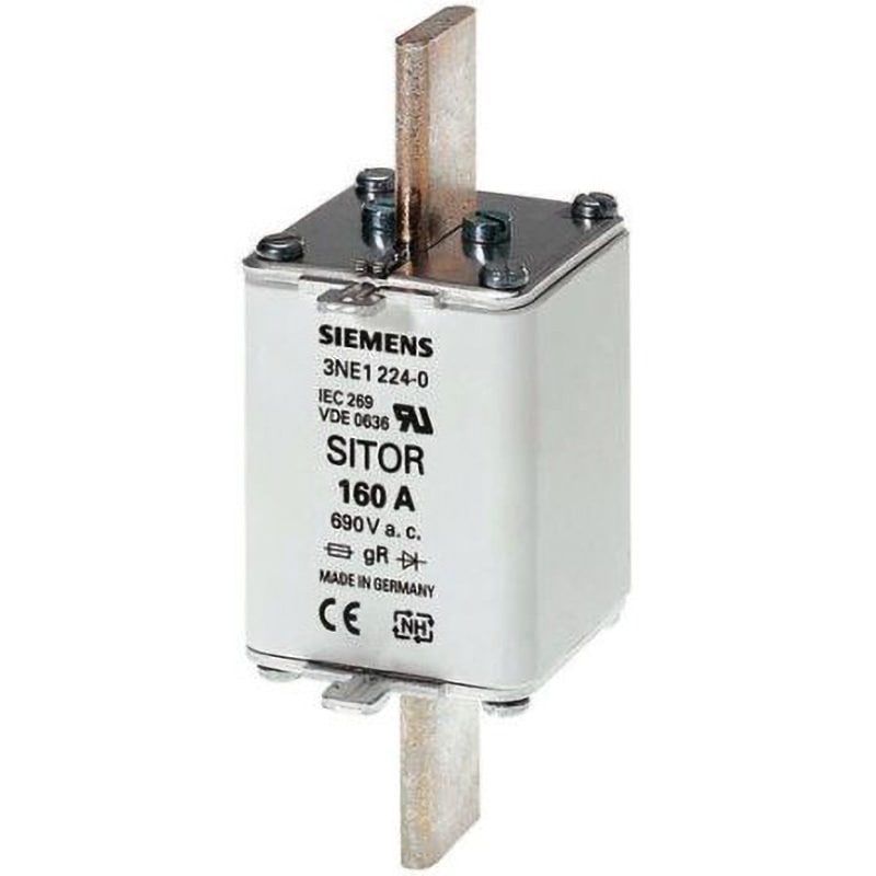 3NE1225-0 Siemens ヒューズリンク SIEMENS 定格電圧(V):690AC/250DC 200A サイズ73×52×52mm 1袋(3個) 3NE1225-0