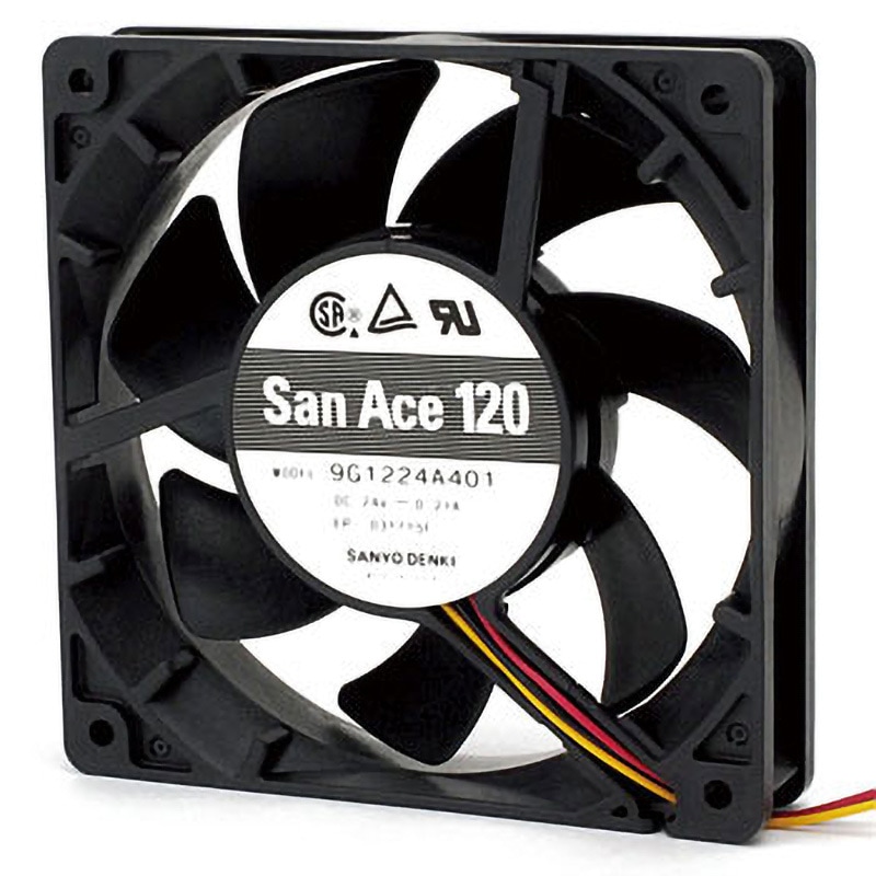 9G1224A401 SanACE DCファン 山洋電気 DC24V サイズ120×120mm厚さ25mm