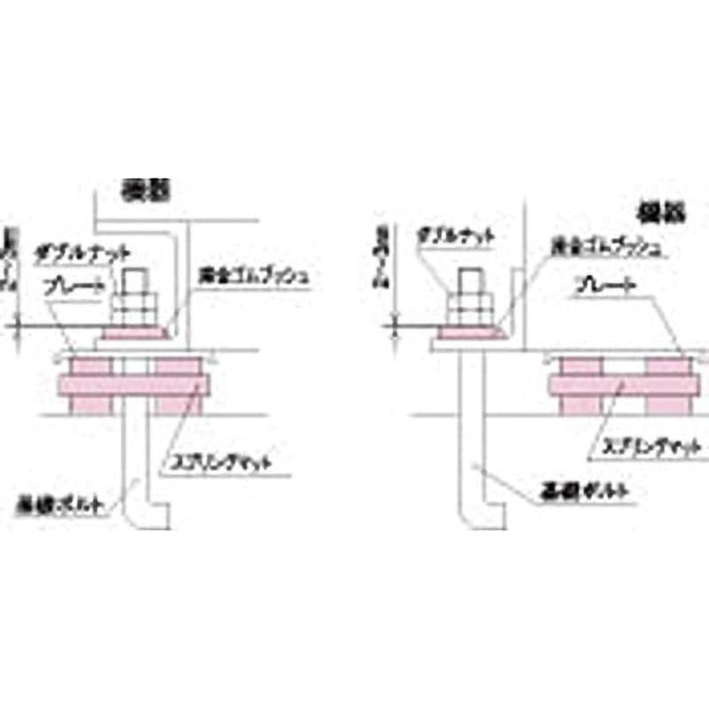 SM-B10 スプリングマット用座金ゴムブッシュ 1個 倉敷化工