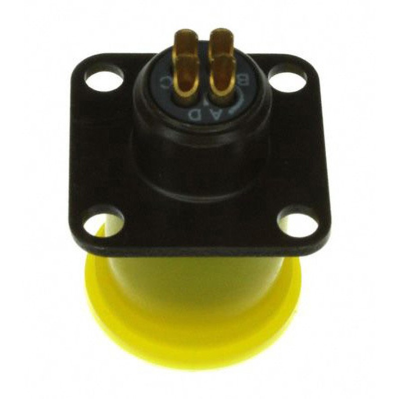 85102E84S50 Souriau MIL規格丸型コネクタ 851， シリーズ SOURIAU はんだ オス コンタクト数4 ストレート ケーブルマウント  1個 85102E84S50