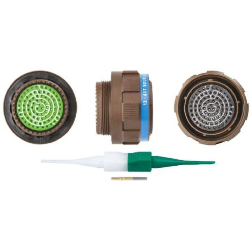 8D521W35SN Souriau MIL規格丸型コネクタ 8D， シリーズ SOURIAU オス コンタクト数79 ストレート ケーブルマウント  1個 8D521W35SN