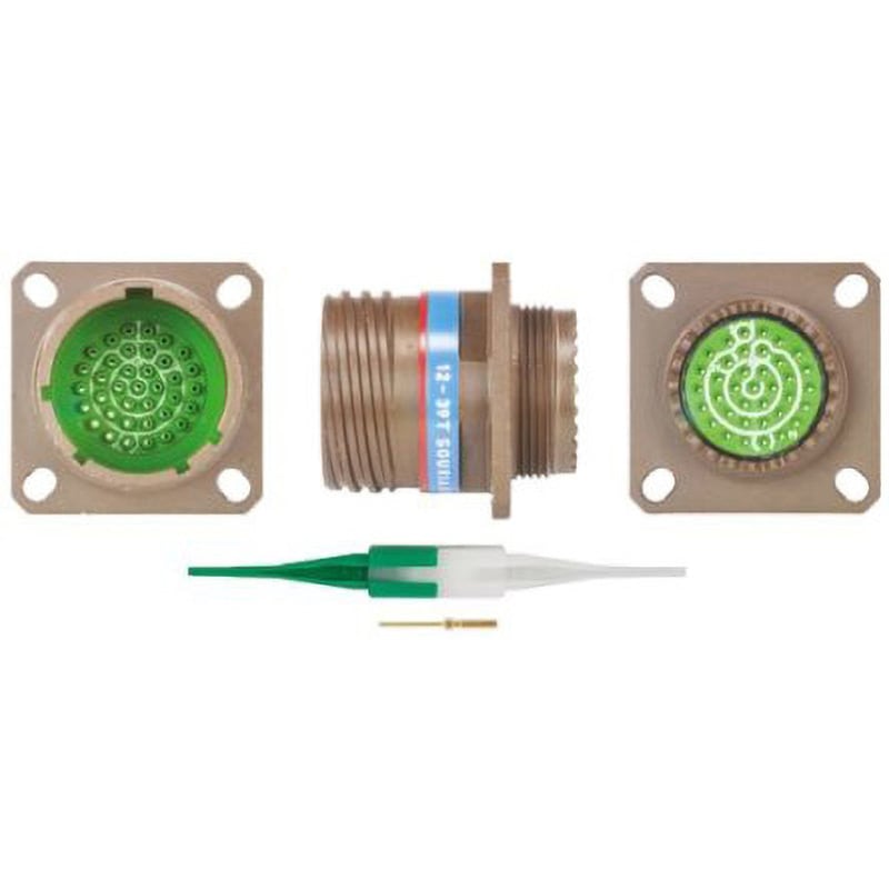8D015W35PN Souriau MIL規格丸型コネクタ 8D， シリーズ SOURIAU メス コンタクト数37 ストレート パネルマウント  1個 8D015W35PN