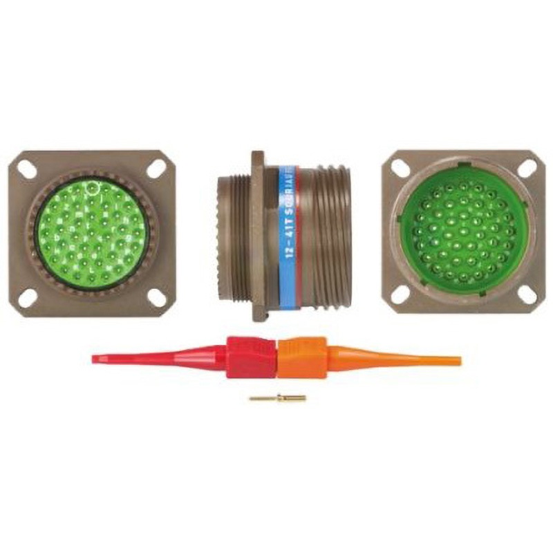8D021W41PN Souriau MIL規格丸型コネクタ 8D， シリーズ SOURIAU メス コンタクト数41 ストレート パネルマウント  1個 8D021W41PN