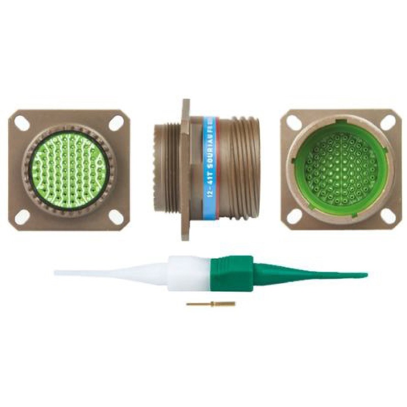 8D019W35PN Souriau MIL規格丸型コネクタ 8D， シリーズ SOURIAU メス コンタクト数66 ストレート パネルマウント  1個 8D019W35PN