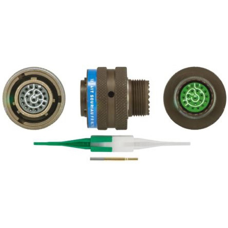 8LT513B35SN Souriau MIL規格丸型コネクタ 8LT， シリーズ SOURIAU オス コンタクト数22 ストレート ケーブルマウント  1個 8LT513B35SN