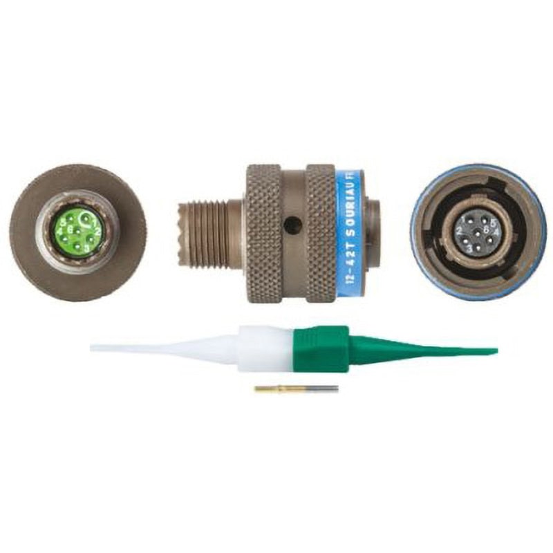 8LT509B35SN Souriau MIL規格丸型コネクタ 8LT， シリーズ SOURIAU オス コンタクト数6 ストレート ケーブルマウント  1個 8LT509B35SN 11,506円