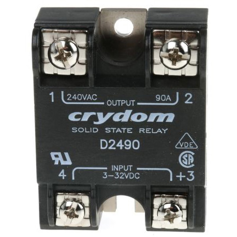 D2490 SSR，90A rms 24-280Vac 1個 Sensata / Crydom 【通販モノタロウ】