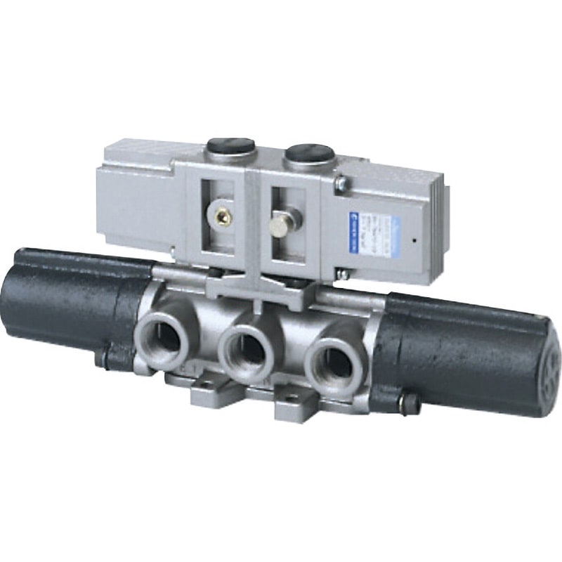 BN-7M47-15-E-200 4方向電磁弁 パイロット式5ポート弁 BN-7M43・47・47Cシリーズ 日本精器 空気用 4方向複動 位置数2 配管接続口径Rc1/2