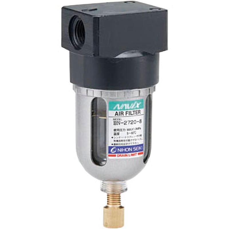 BN-2701DM-20 エアフィルタ 日本精器 ねじの種類Rc 管接続口径3/4 BN
