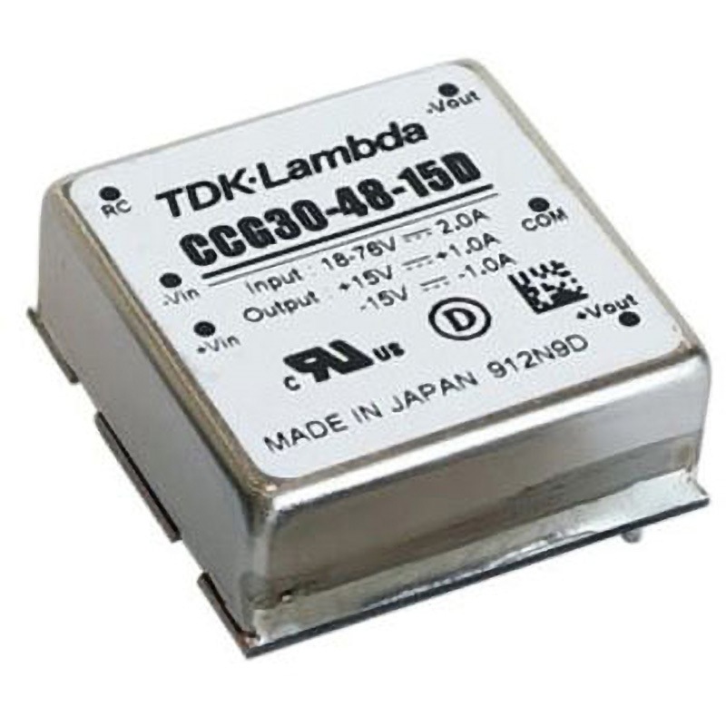CCG30-48-15D TDK-Lambda 絶縁DC-DCコンバータ TDKラムダ CCGシリーズ 1A DC15V 30W 幅25.4mm奥行9.9mm