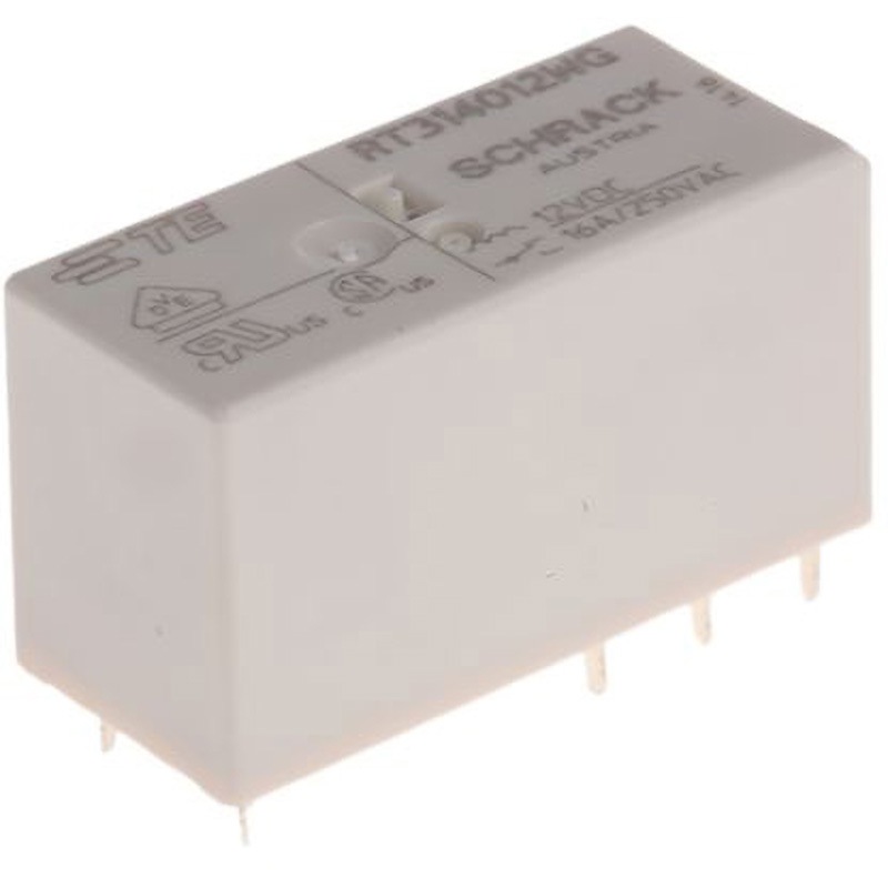 8-1415535-6 TE Connectivity リレー 12V TE Connectivity Japan(旧:TYCOELECTRONICS(タイコエレクトロニクス)) SPDT ソケット/プリント基板 RT1シリーズ 16A  1箱(20個)