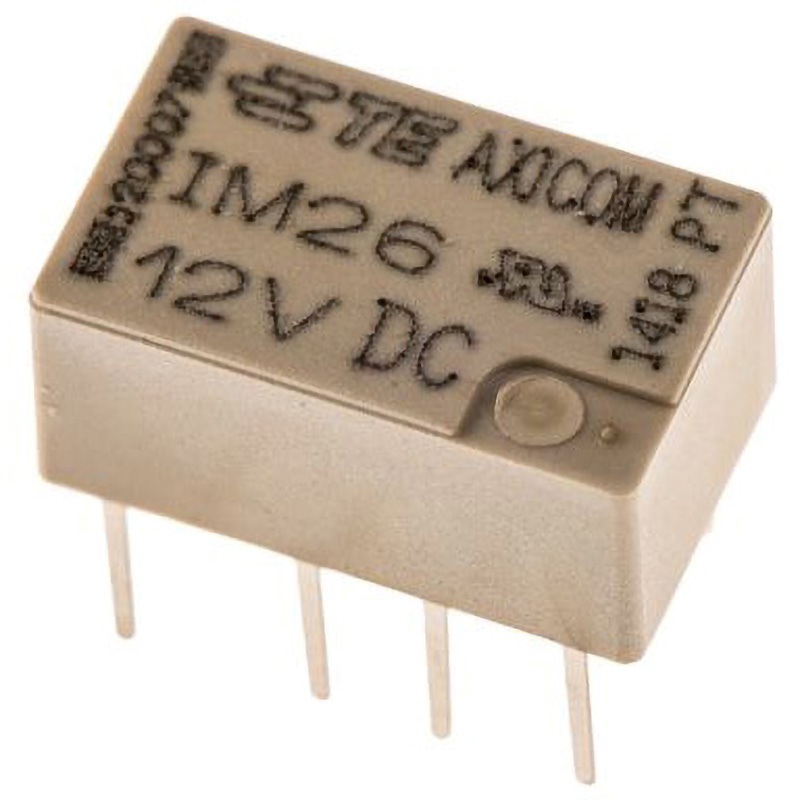 IM26TS TE Connectivity リレー 12V TE Connectivity Japan(旧:TYCOELECTRONICS(タイコエレクトロニクス)) IMシリーズ 基板実装 DPDT  1セット(1000個)