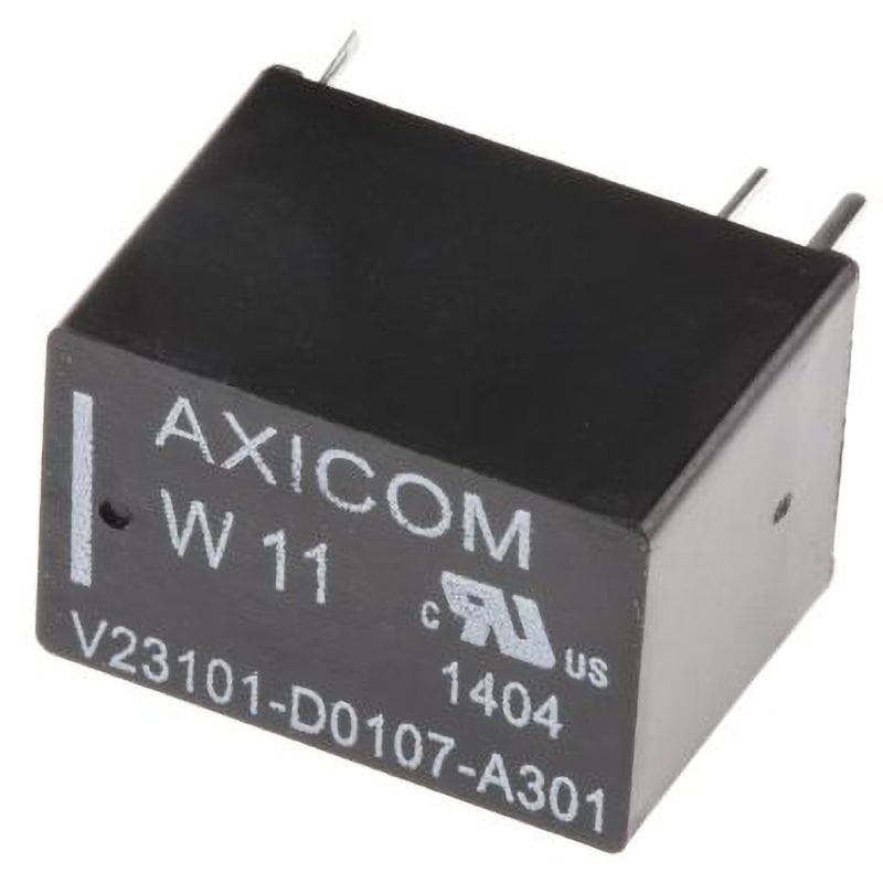 V23101D 107A301 TE Connectivity リレー 24V TE Connectivity Japan(旧:TYCOELECTRONICS(タイコエレクトロニクス)) AXICOMシリーズ 基板実装 SPDT 極数1  1セット(25個)