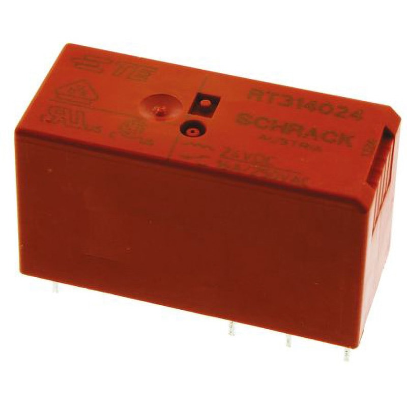 RT314024 9-1393239-8 TE Connectivity リレー 24V TE Connectivity Japan(旧:TYCOELECTRONICS(タイコエレクトロニクス)) RT1シリーズ ソケット/プリント基板 SPDT 極数1  1箱(20個)