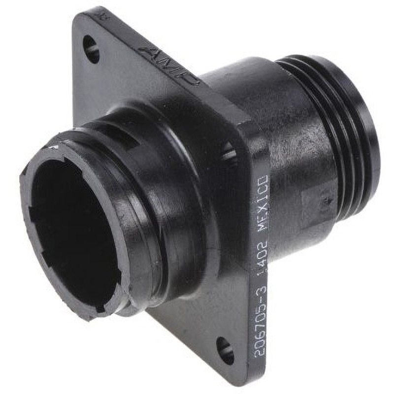 206705-3 TE Connectivity 丸形コネクタ TE Connectivity Japan(旧:TYCOELECTRONICS(タイコエレクトロニクス)) コンタクト数9 ストレート パネルマウント 圧着  1袋(100個) 206705-3