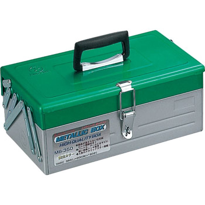 リースボルテック素材 MB-350 メタリックBOX リングスター スチール グリーン/シルバー