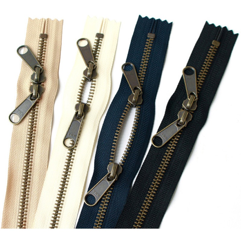 ありす様 専用　キナリ(801)ゴールドファスナー90本 ファスナー コイル両開きファスナー ゴールド 30cm 同色5本 YKK | 手芸