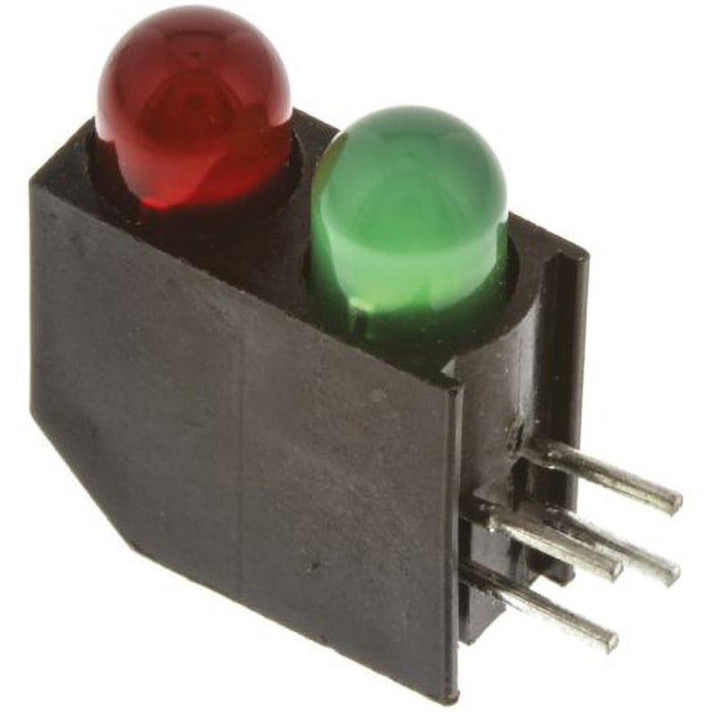 552-0212F ダイアライト 基板用LED表示灯 2色 スルーホール実装