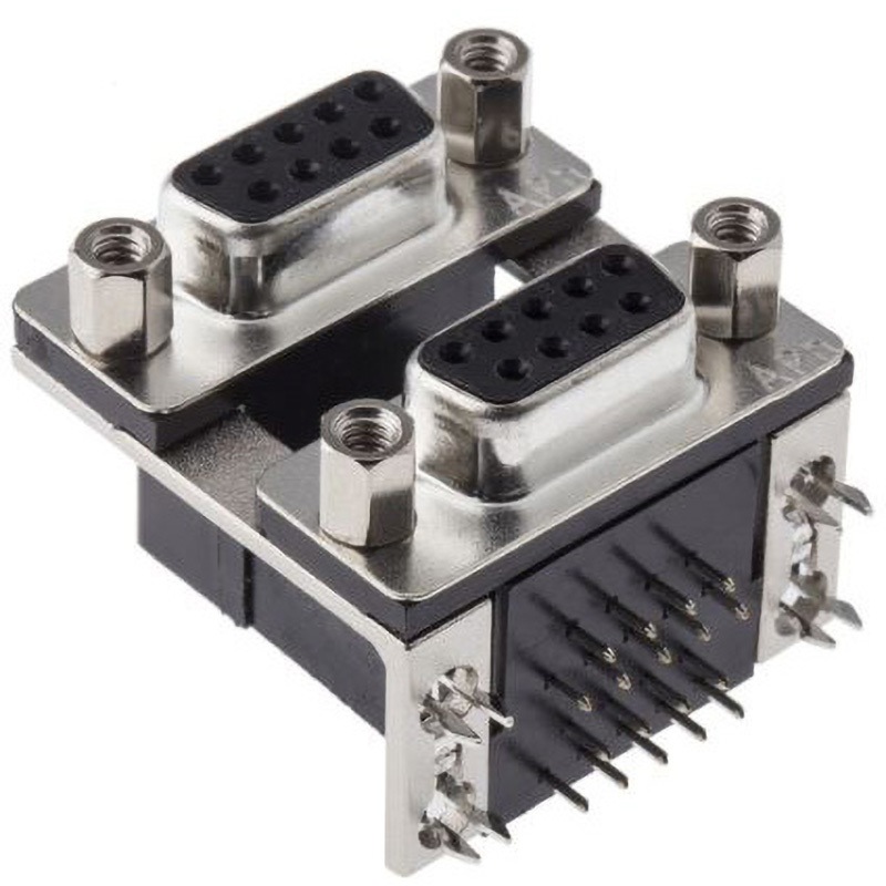 L17H2220131 ダブルポート D-Subコネクタ Amphenol 1袋(45個) AMPHENOL 【通販モノタロウ】