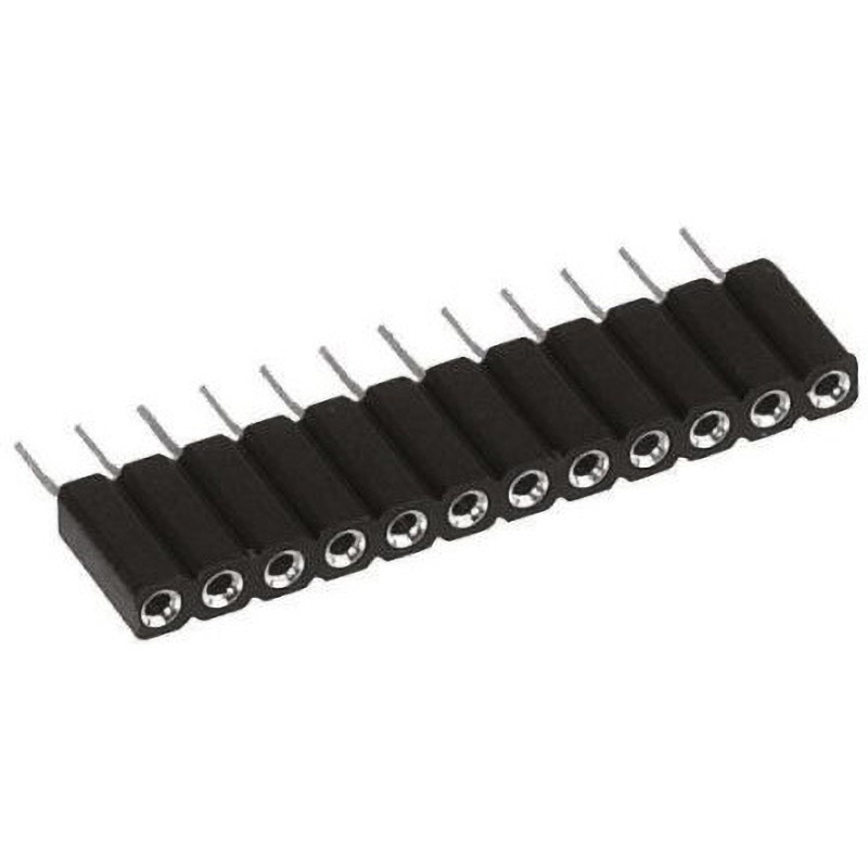 ピンヘッダ ピンソケット 1列 Preci-Dip ライトアングル 2.54mm， 表面