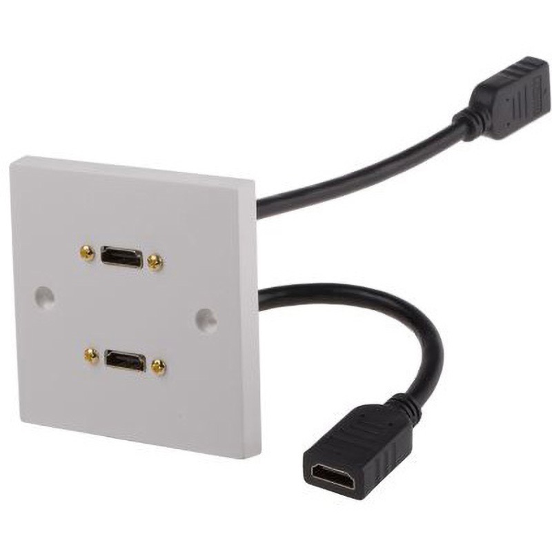 919-4072 フェイスプレート シングルギャング 2極 メス RS PRO RS PRO 1個 919-4072