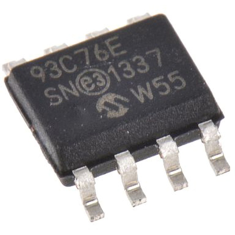 93C76-E/SN マイクロチップ， シリアルEEPROM 8 kbit， 16 kbit シリアルー3ワイヤー 1セット(100個) MICROCHIP 【通販モノタロウ】